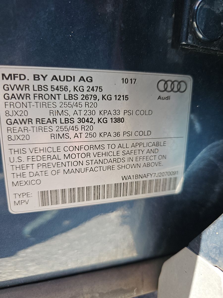 2018 Audi Q5 Premium Plus AWD