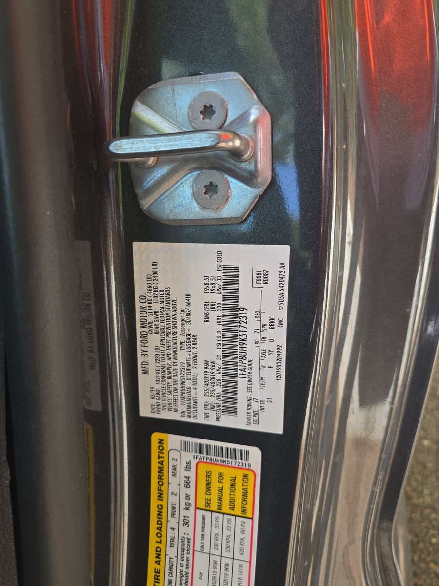 2019 Ford Mustang EcoBoost Premium RWD