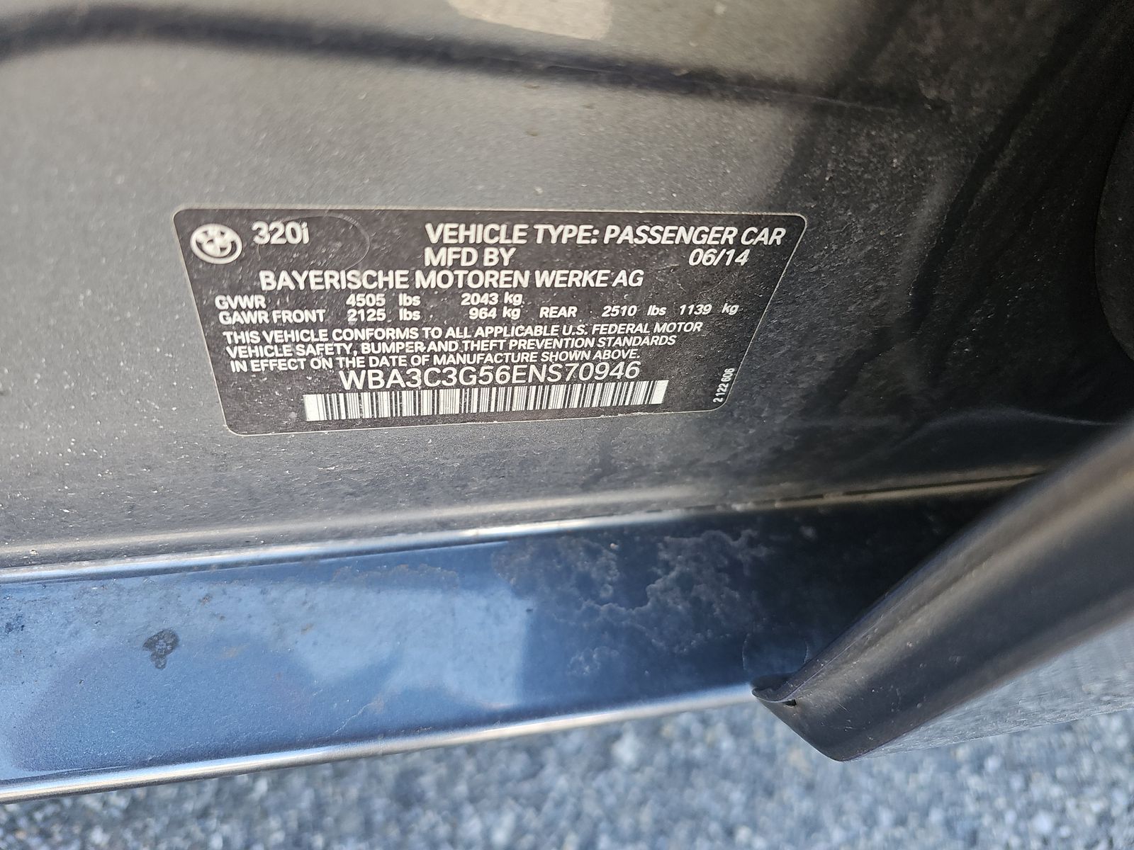 Overall Picture VIN/ID Sticker