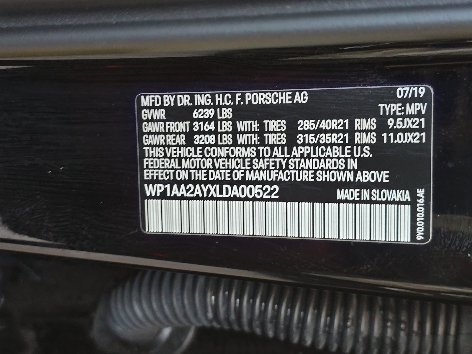 2020 Porsche Cayenne Base AWD