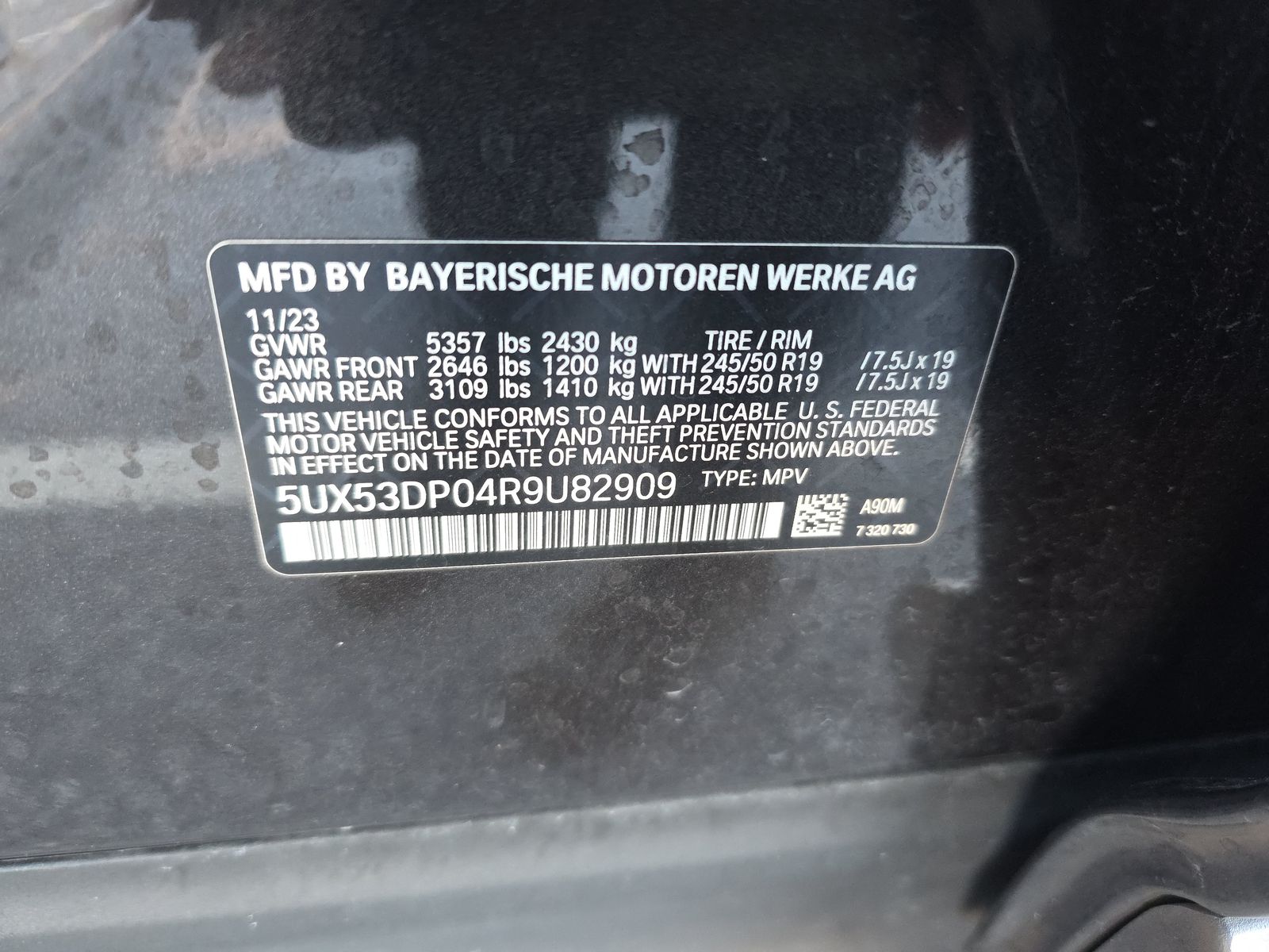 2024 BMW X3 xDrive30i AWD