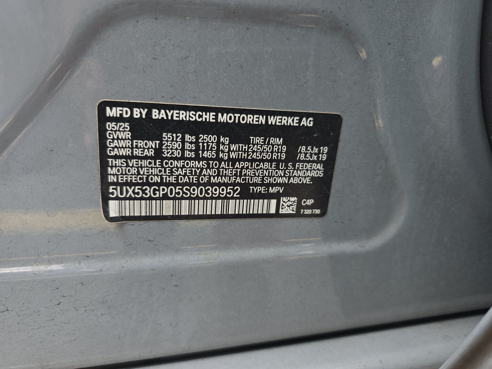 2025 BMW X3 xDrive30i AWD