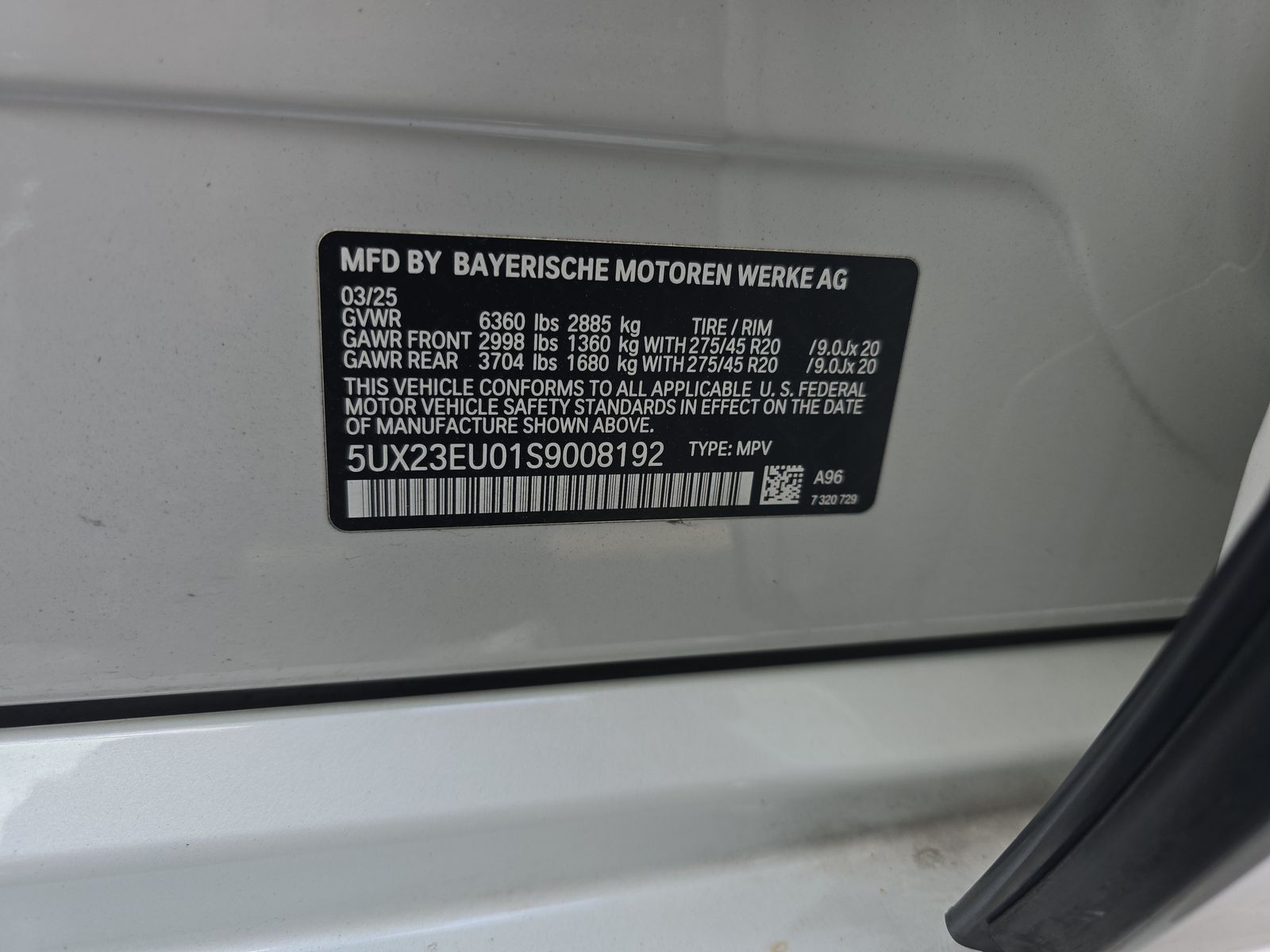 2025 BMW X5 xDrive40i AWD