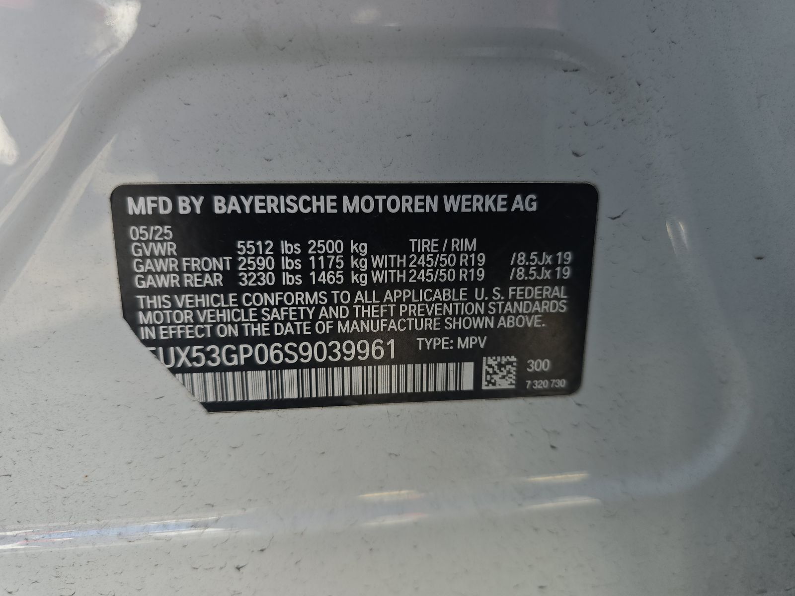 2025 BMW X3 xDrive30i AWD
