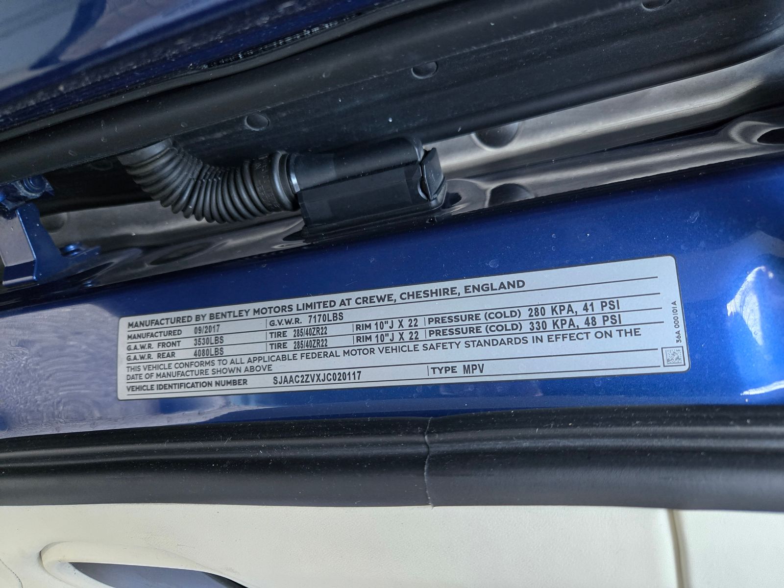 2018 Bentley Bentayga W12 Signature AWD