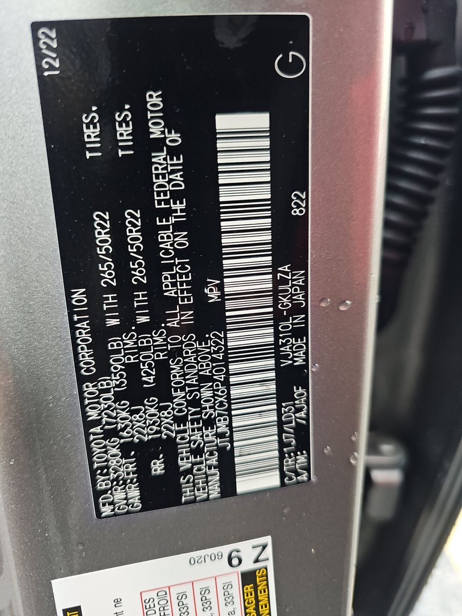 2023 Lexus LX LX 600 F SPORT AWD