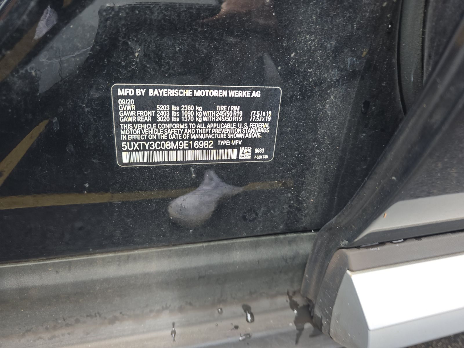 2021 BMW X3 sDrive30i RWD