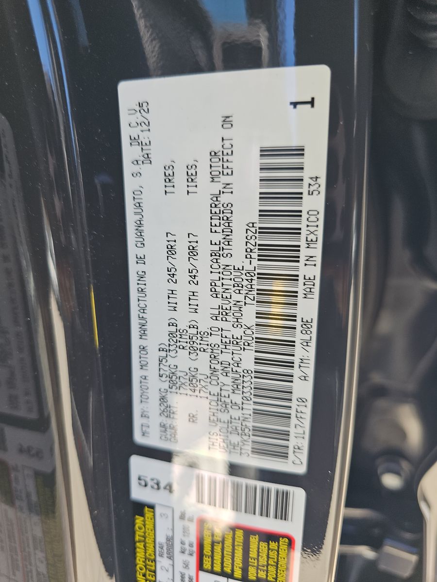 2026 Toyota Tacoma SR5 RWD