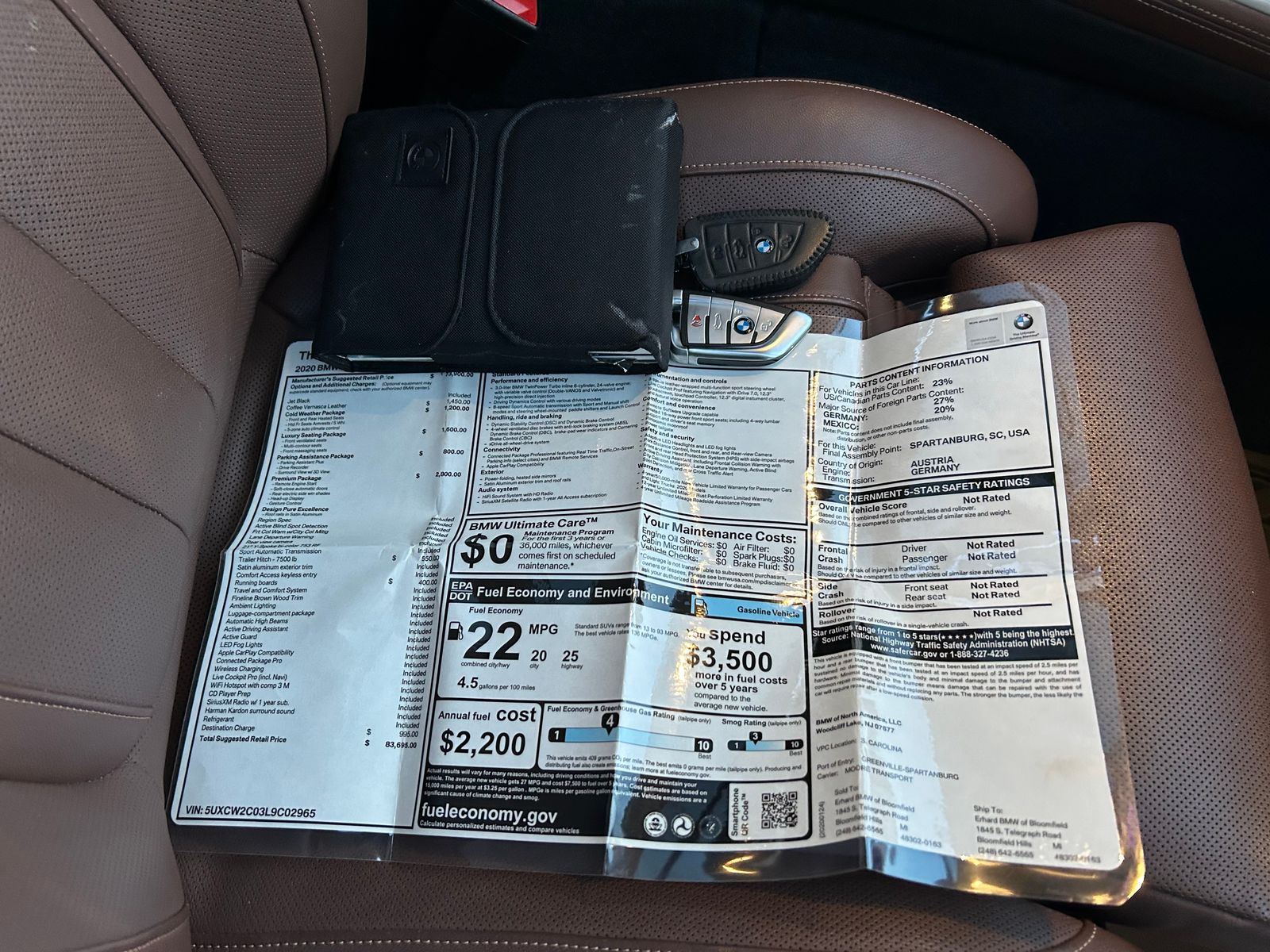 2020 BMW X7 xDrive40i AWD