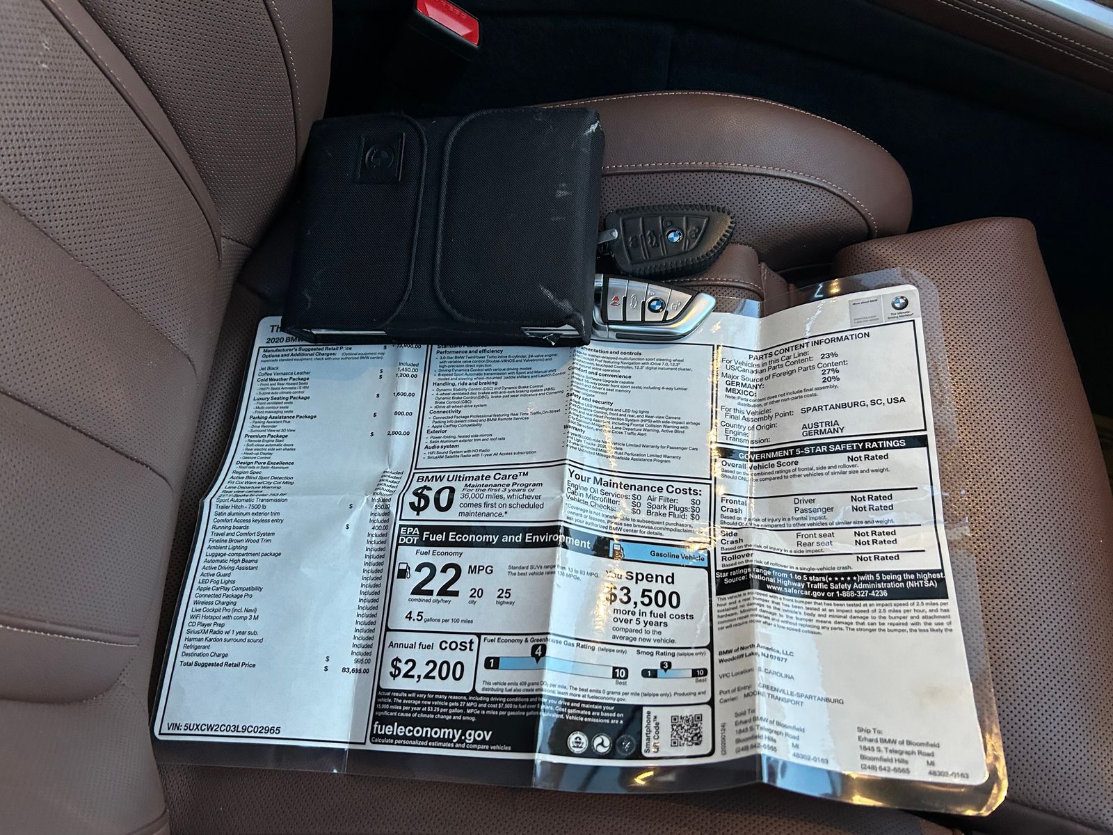 2020 BMW X7 xDrive40i AWD