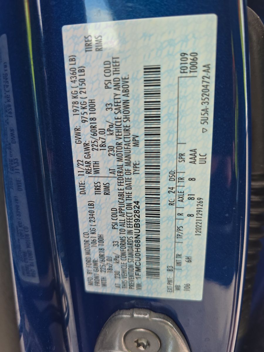 2022 Ford Escape SEL FWD