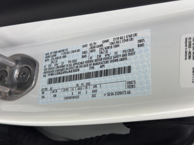 2024 Ford Escape Hybrid ST-Line Select AWD