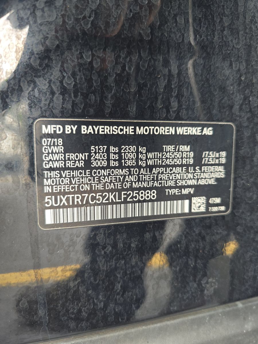 2019 BMW X3 sDrive30i RWD