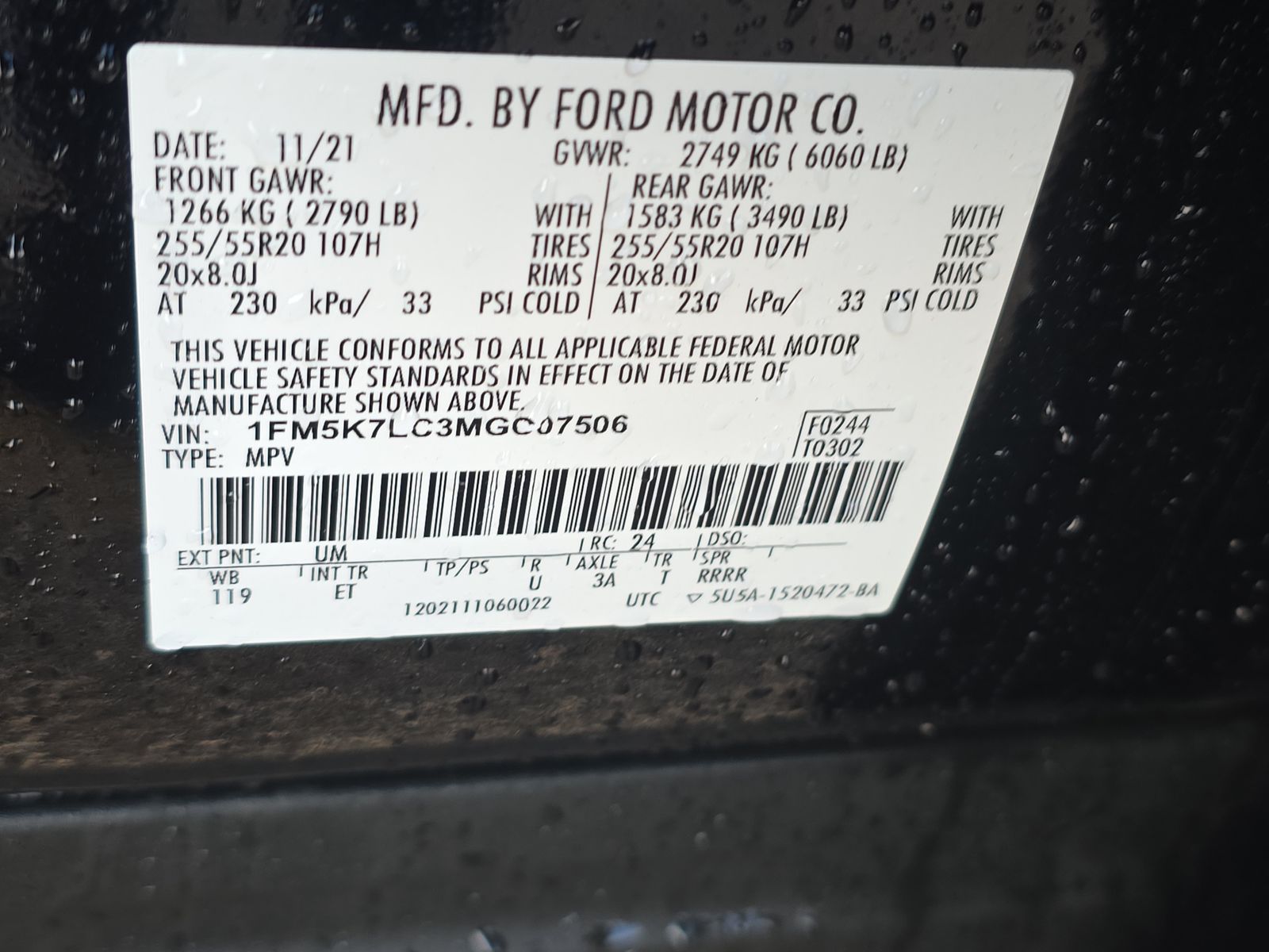 2021 Ford Explorer King Ranch RWD