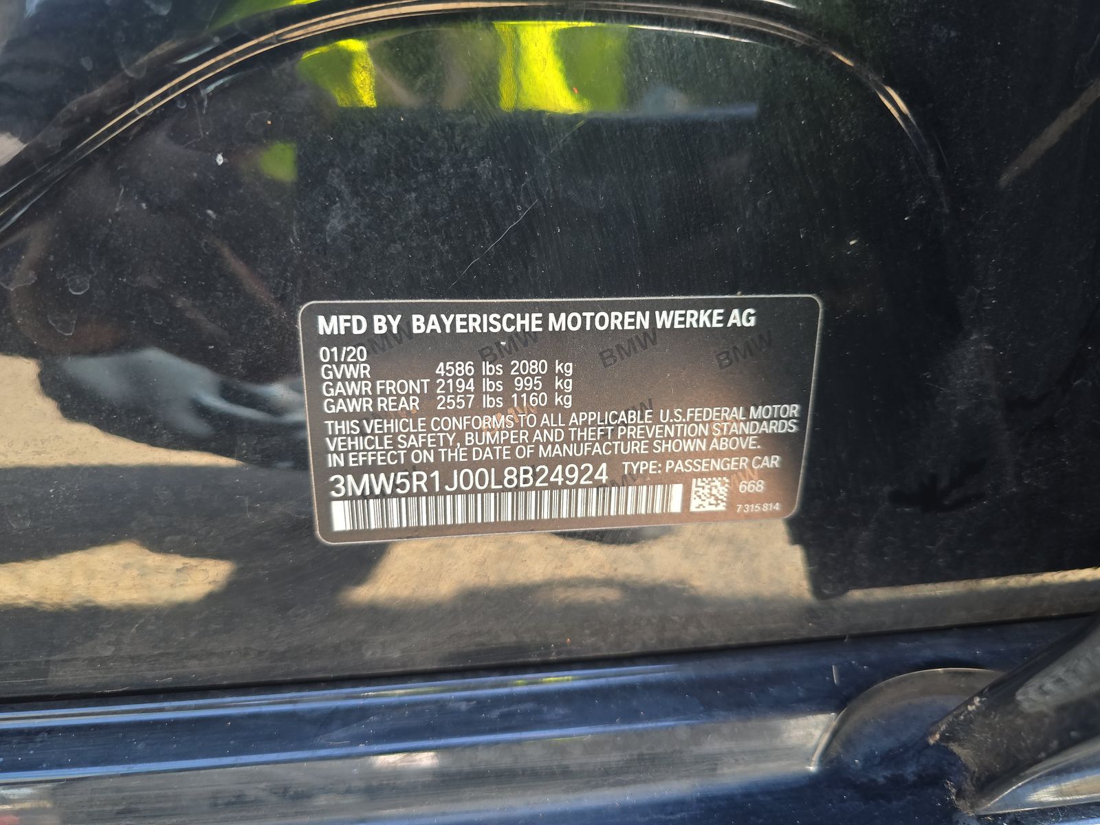 2020 BMW 3 Series 330i RWD