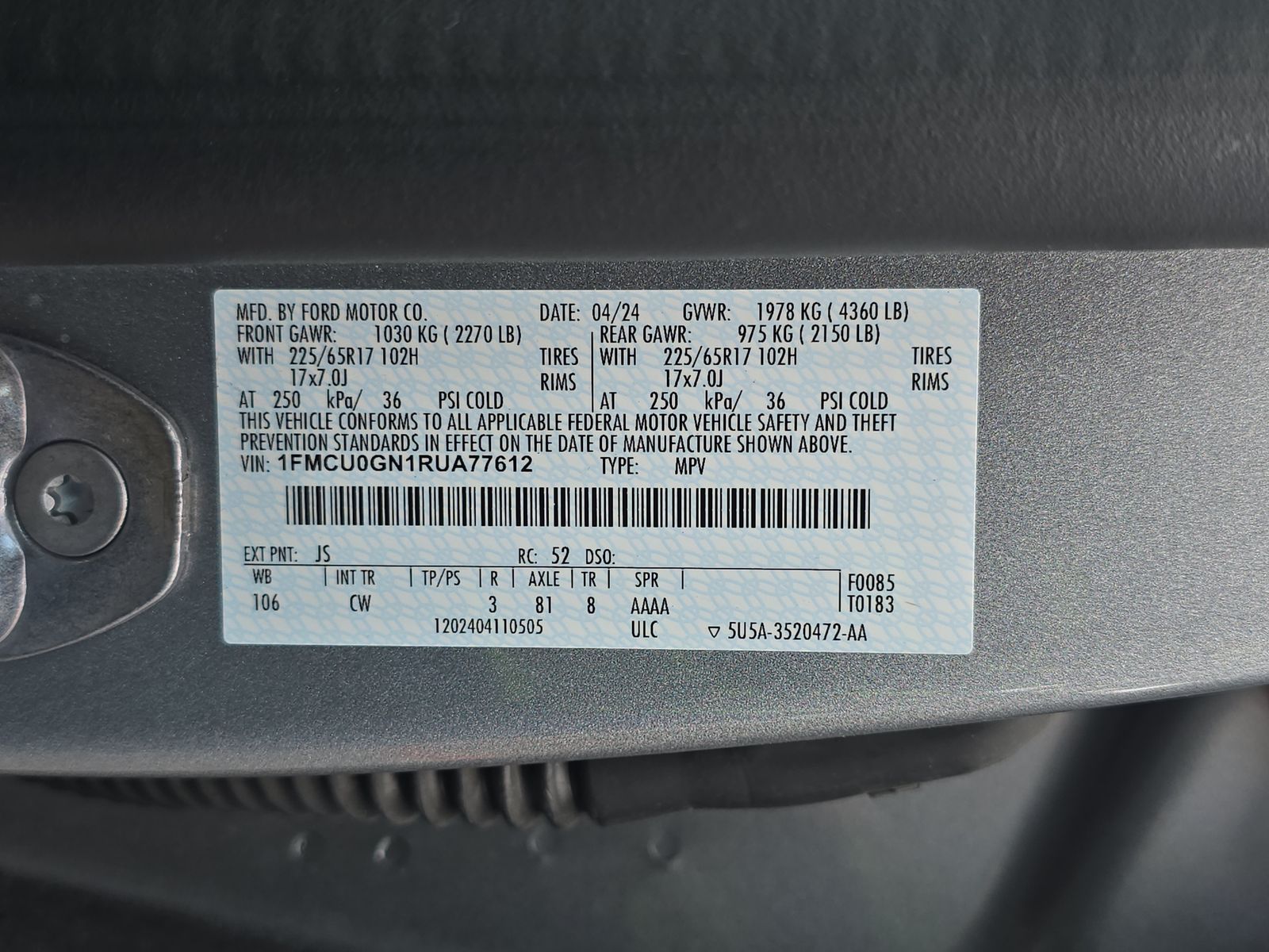 2024 Ford Escape Active FWD