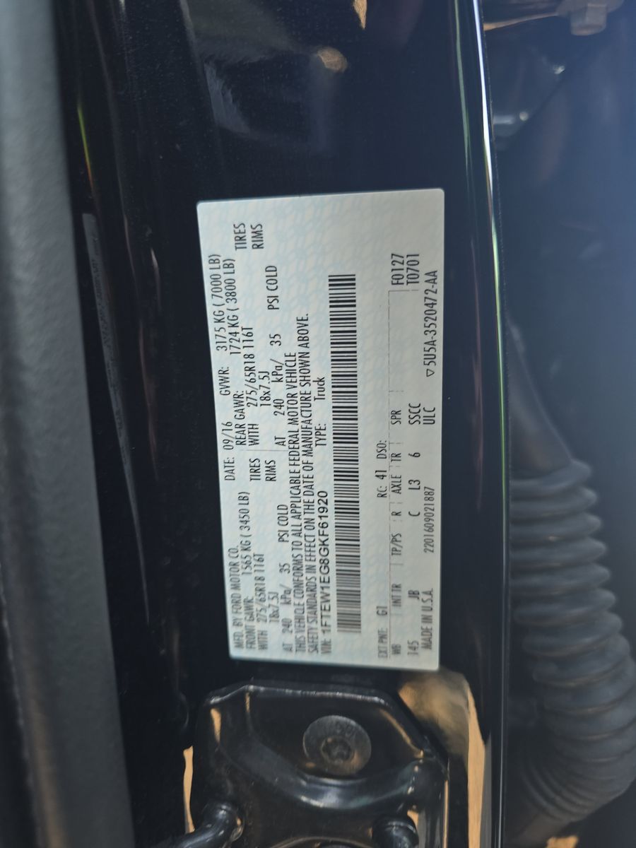 2016 Ford F-150 XLT AWD