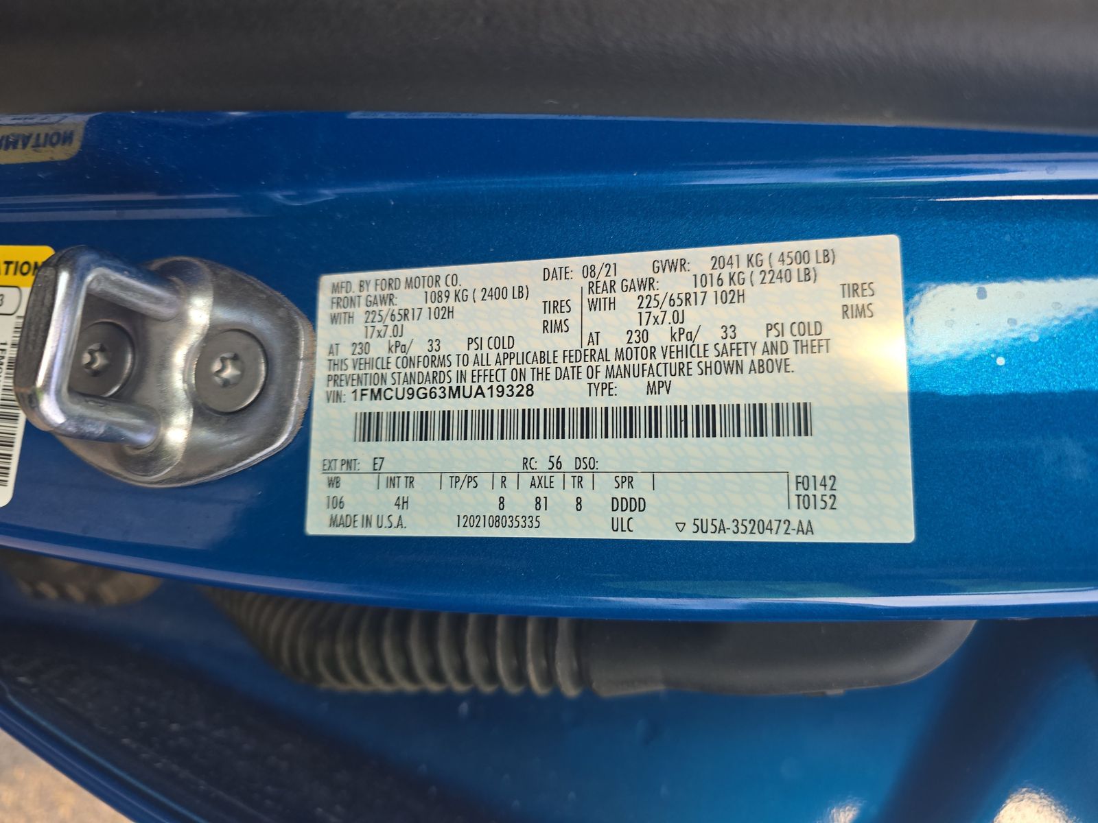 2021 Ford Escape SE AWD