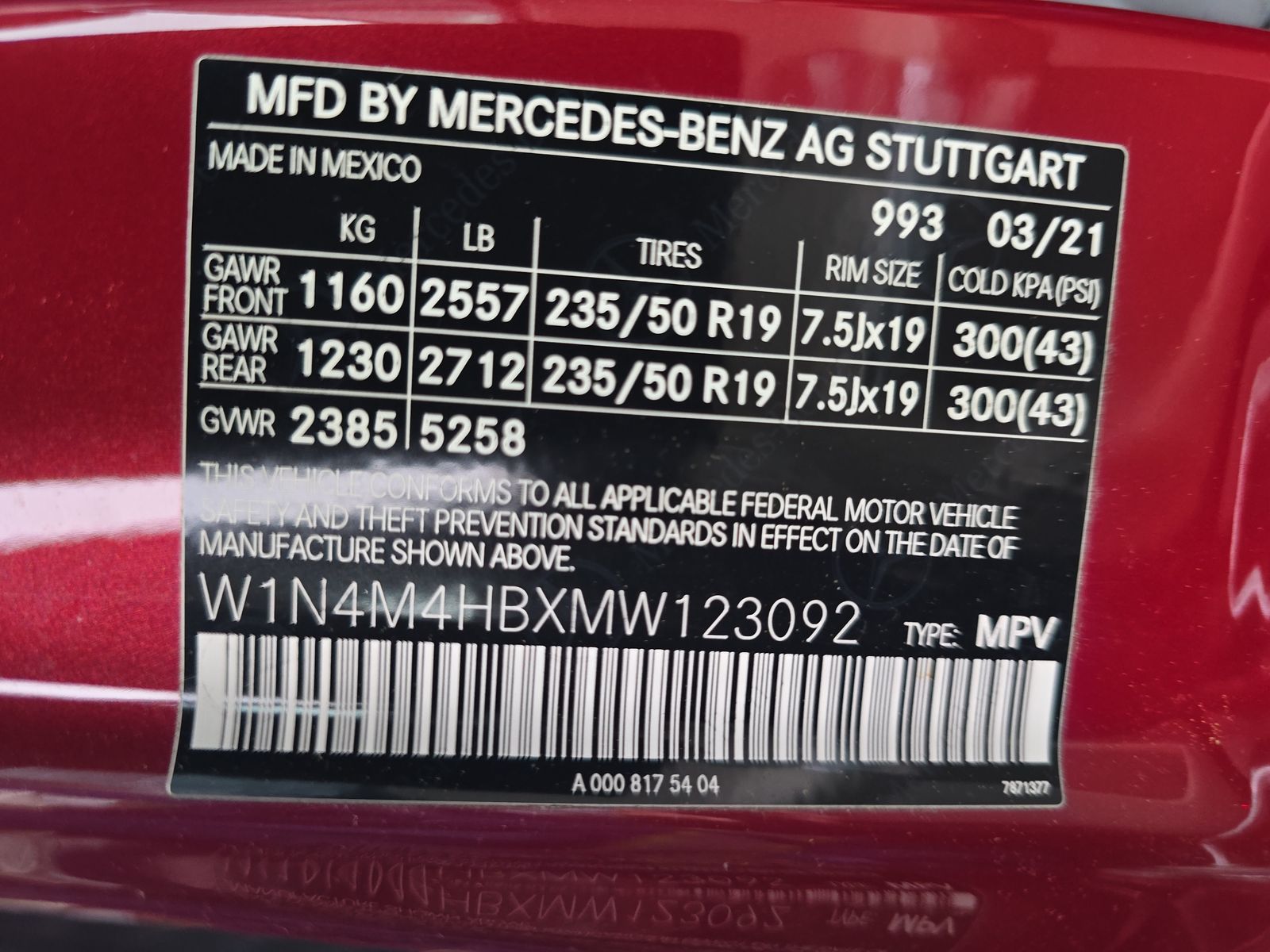 2021 Mercedes-Benz GLB GLB 250 AWD