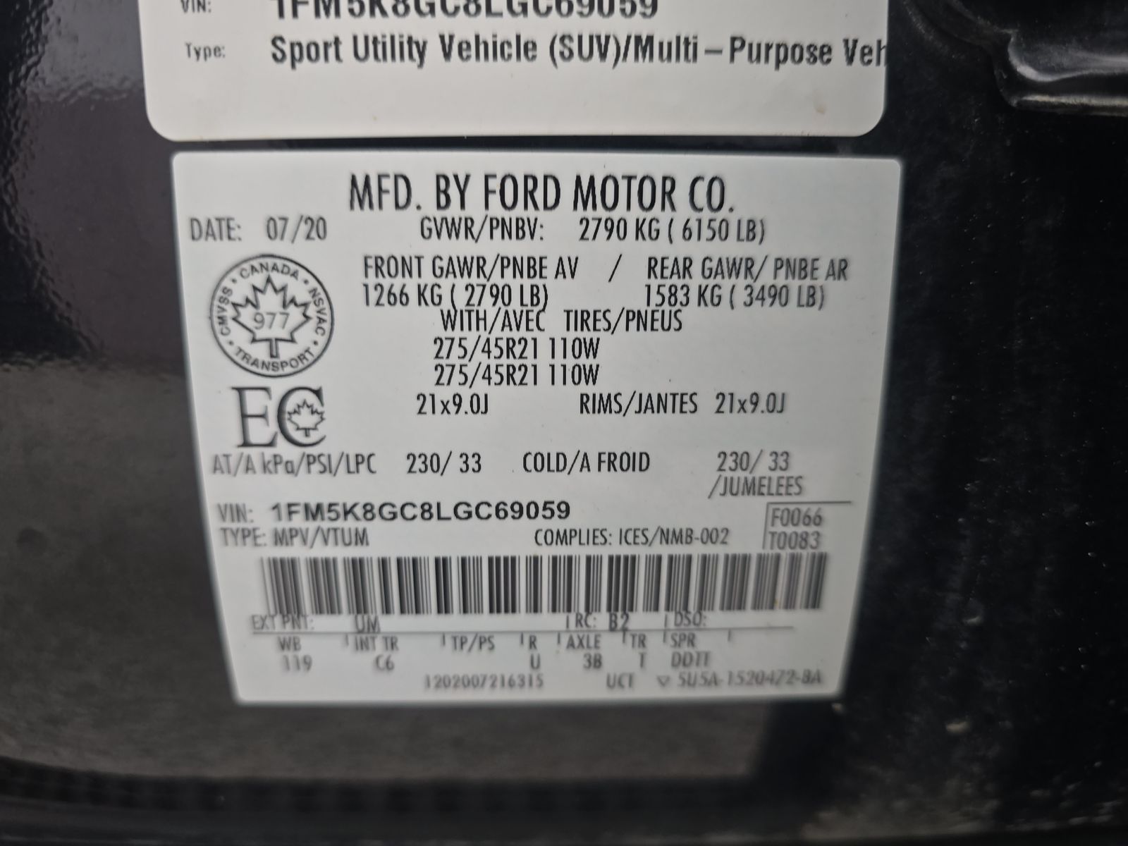 2020 Ford Explorer ST AWD