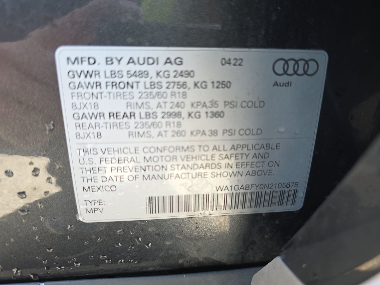 2022 Audi Q5 S line Premium AWD