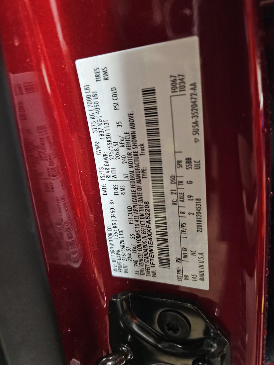 2019 Ford F-150 Lariat AWD