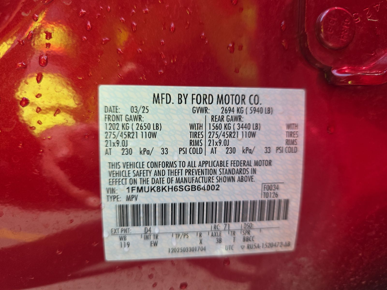 2025 Ford Explorer ST-Line AWD