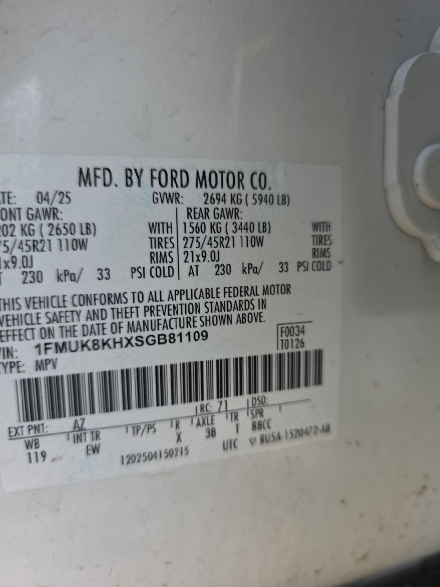 2025 Ford Explorer ST-Line AWD