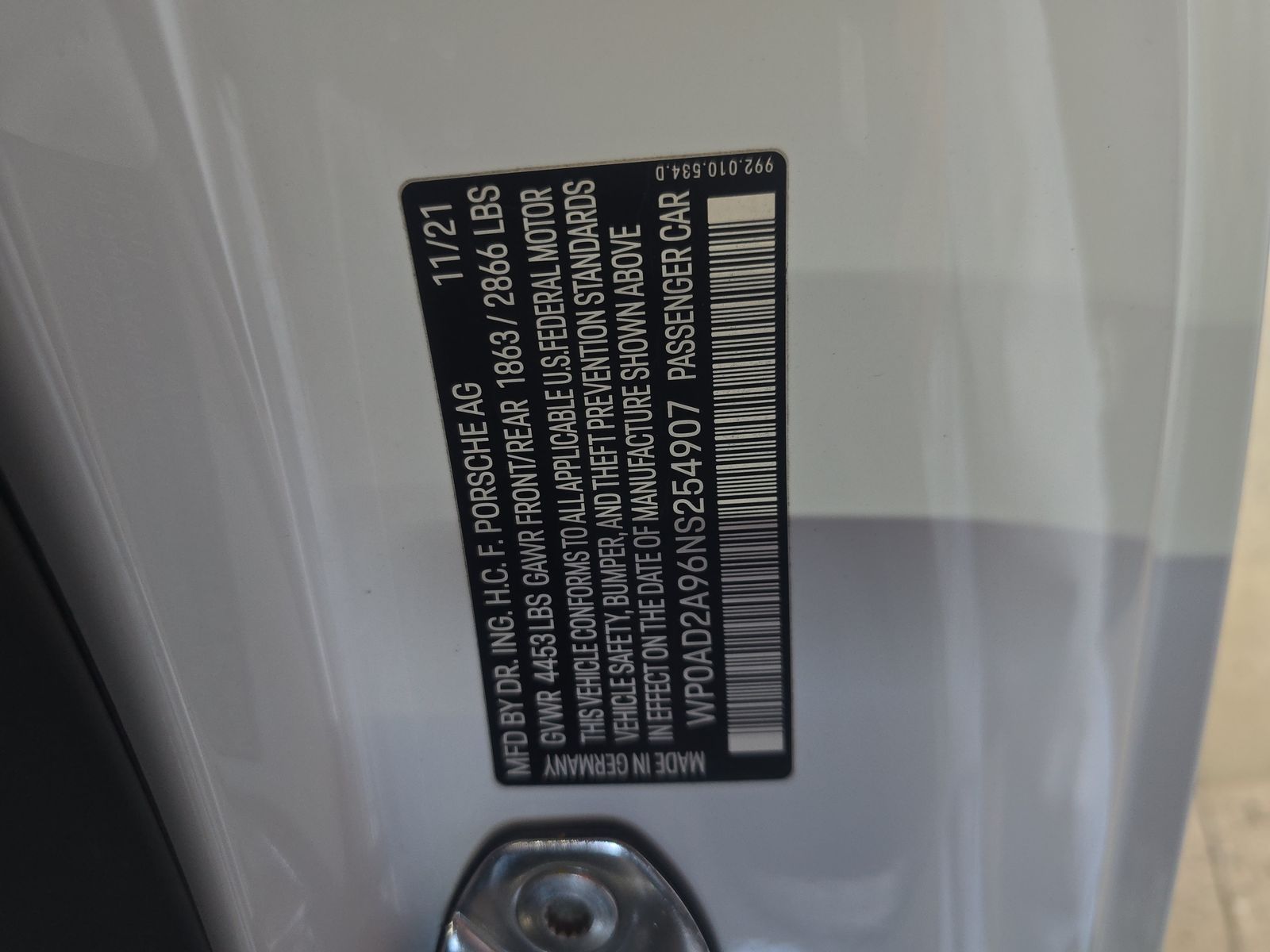 2022 Porsche 911 Turbo S AWD