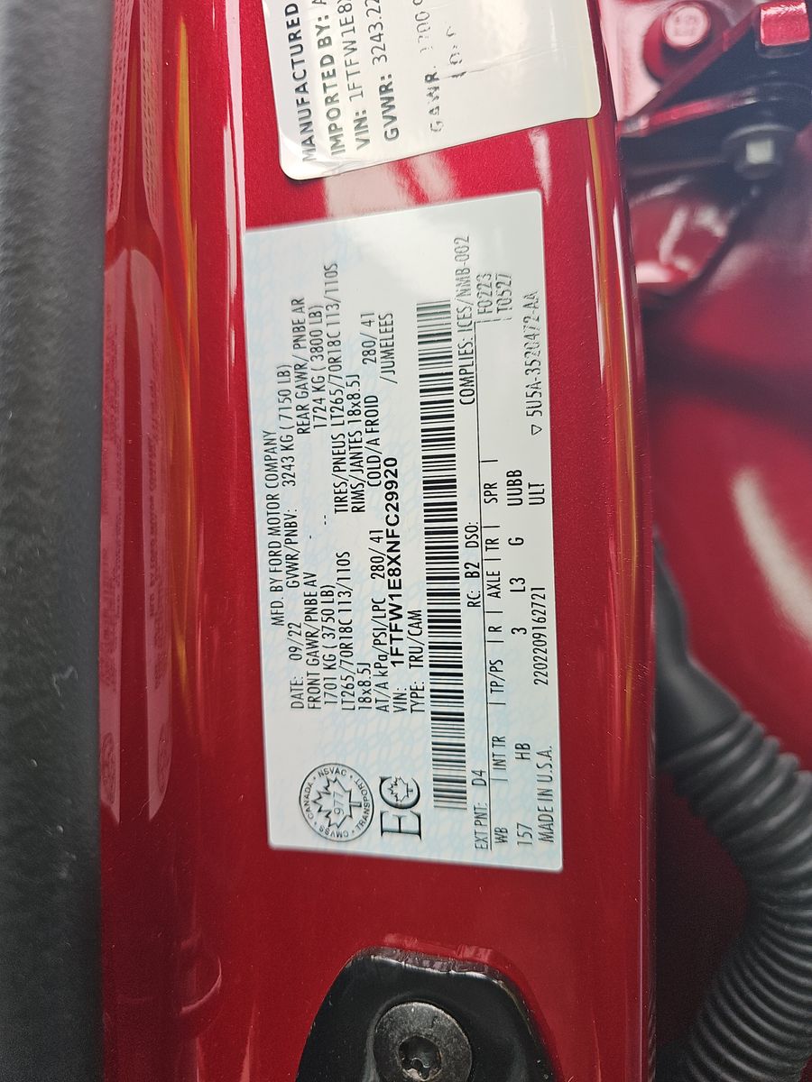 2022 Ford F-150 Lariat AWD