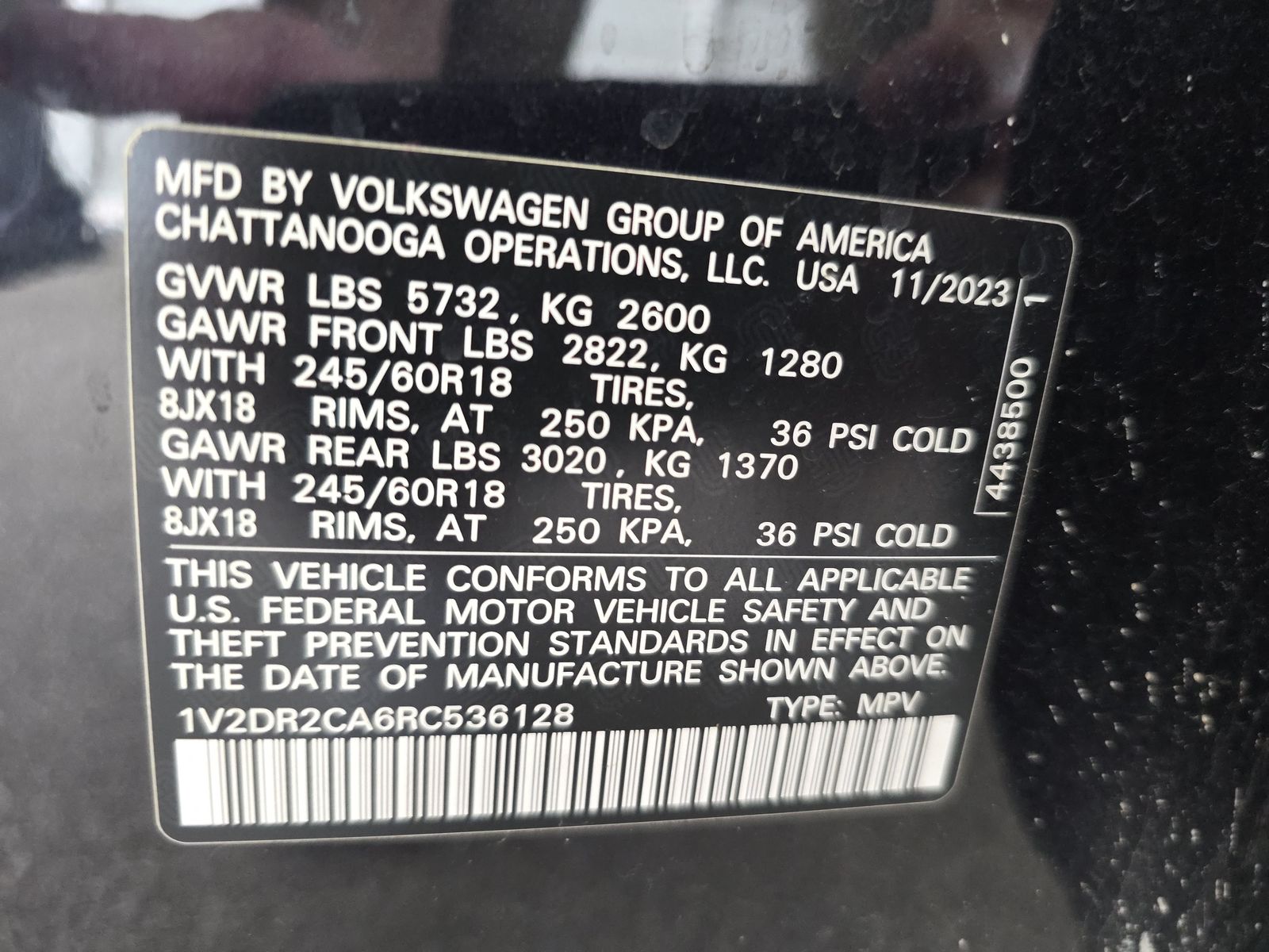 2024 Volkswagen Atlas 2.0T SE FWD