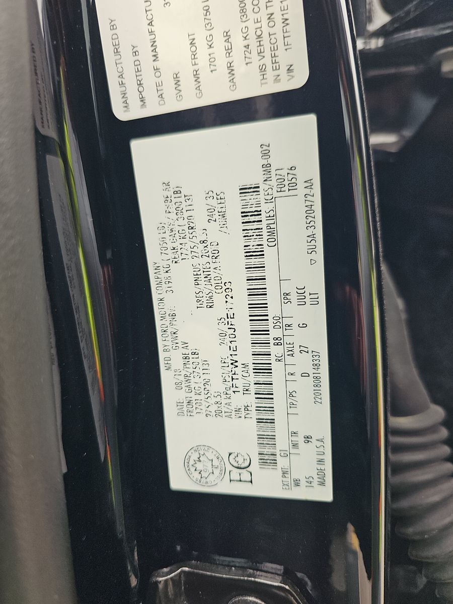 2018 Ford F-150 Platinum AWD