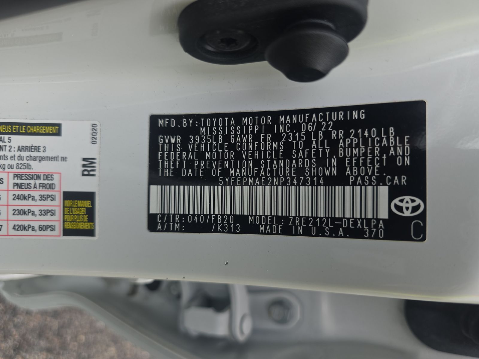 2022 Toyota Corolla LE FWD