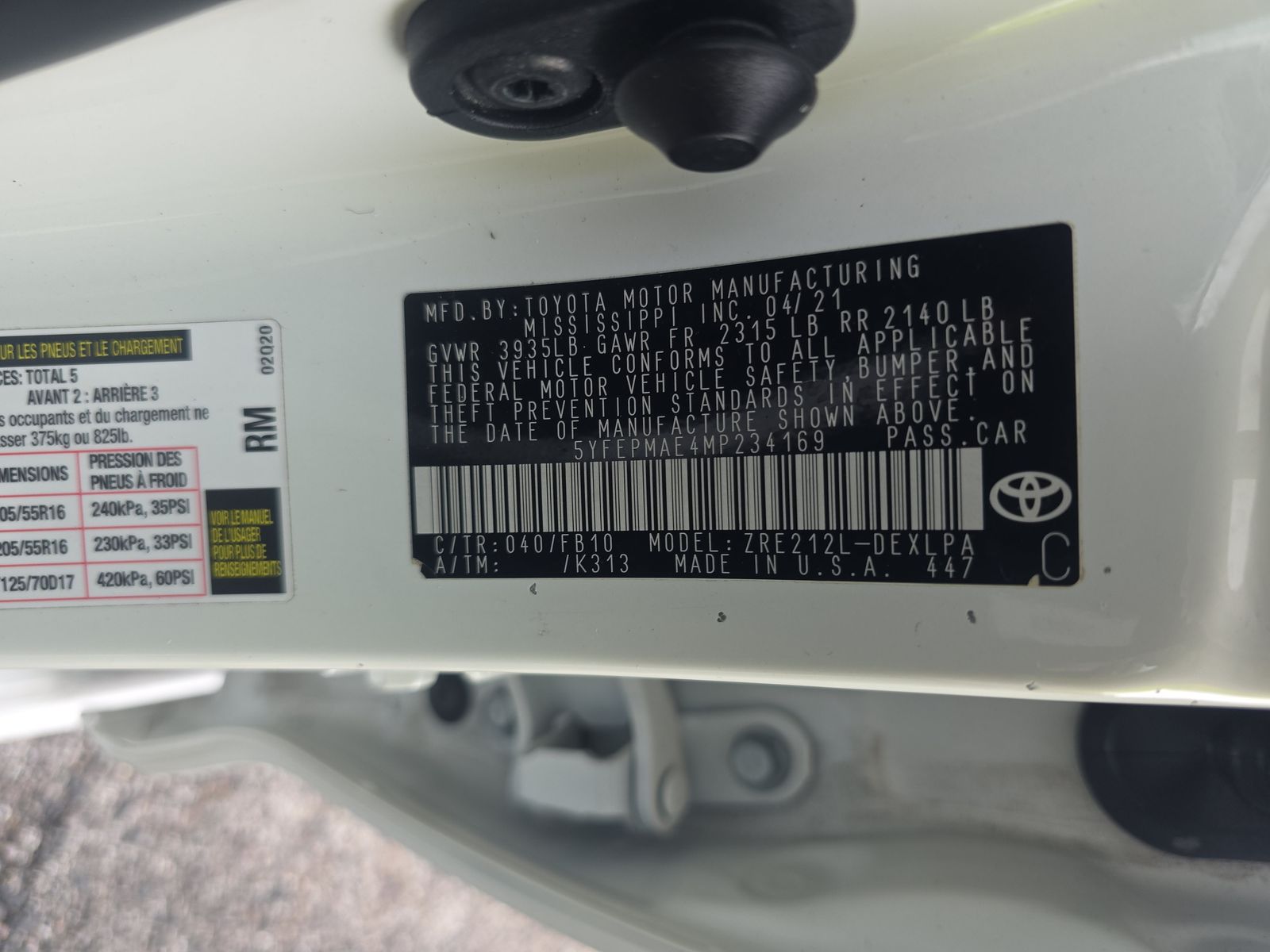 2021 Toyota Corolla LE FWD