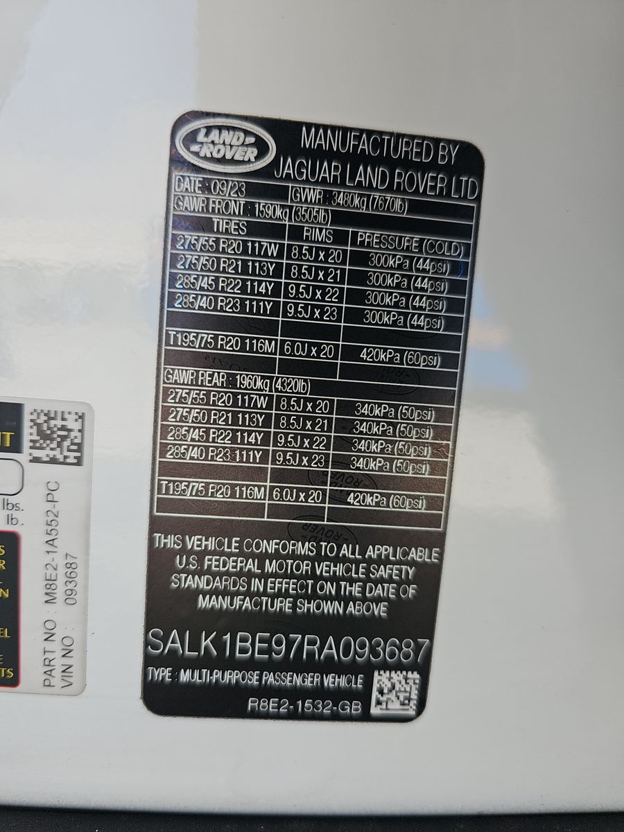 2024 Land Rover Range Rover Autobiography LWB AWD