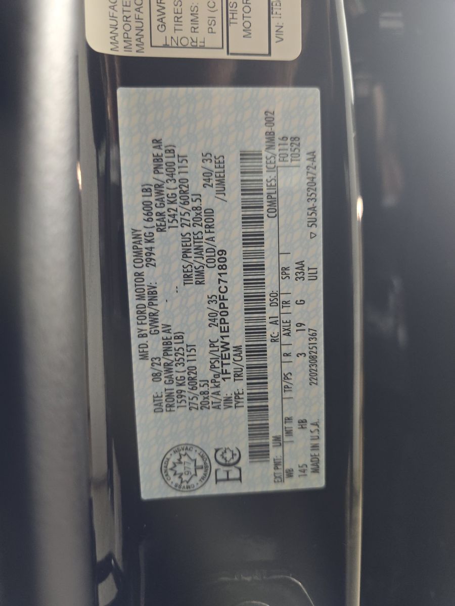 2023 Ford F-150 Lariat AWD