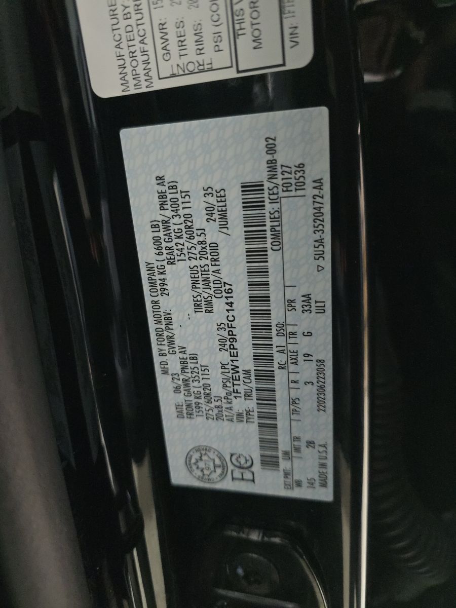 2023 Ford F-150 Lariat AWD