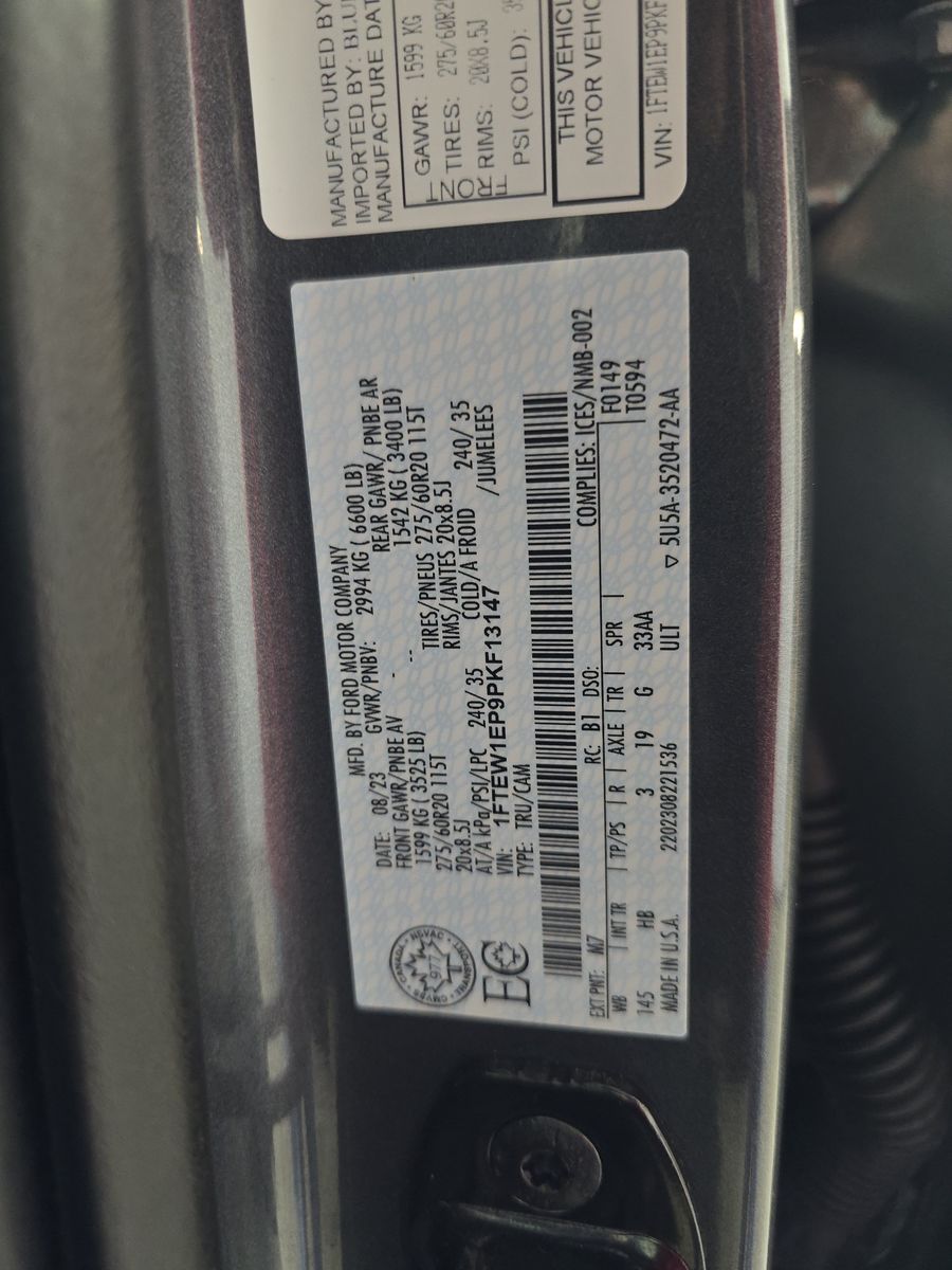 2023 Ford F-150 Lariat AWD