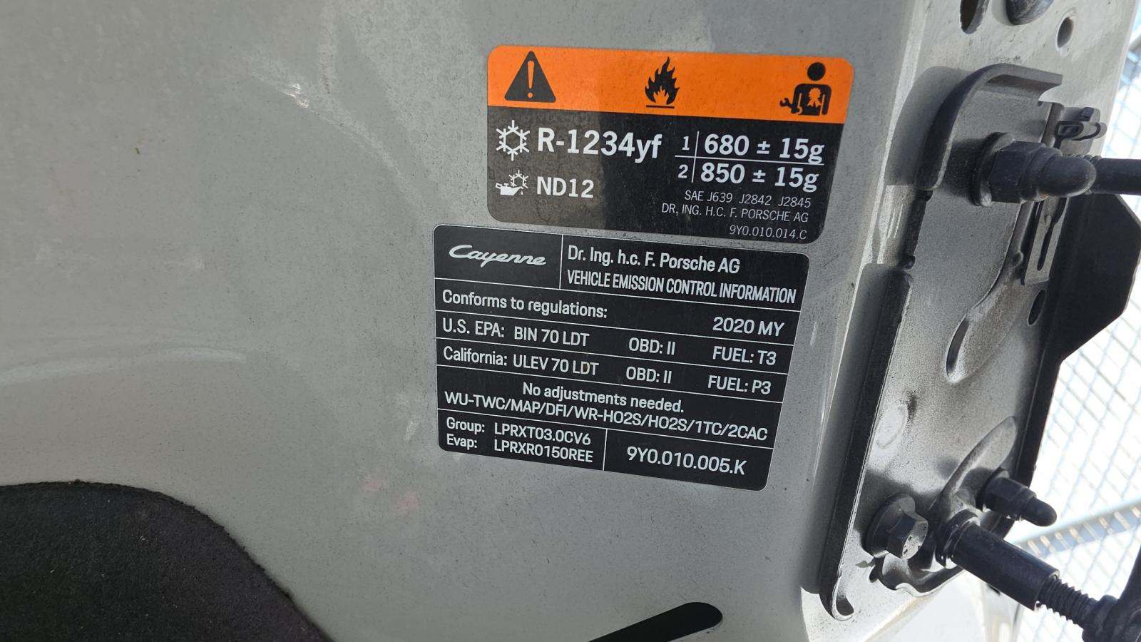 2020 Porsche Cayenne Base AWD