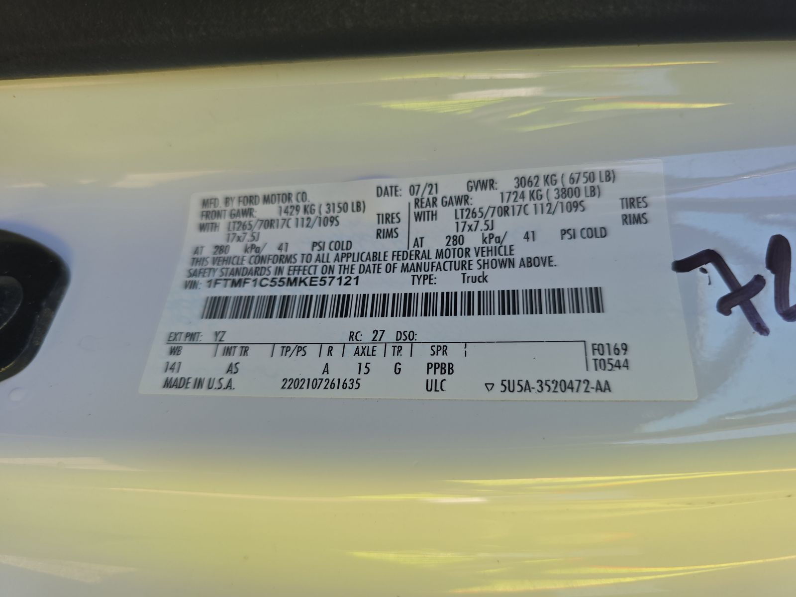 2021 Ford F-150 XL RWD