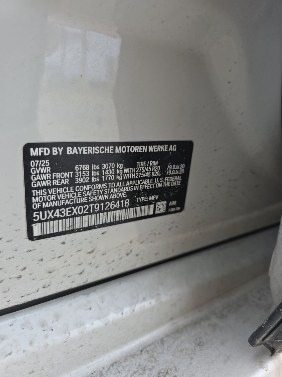 2026 BMW X6 M60i xDrive AWD