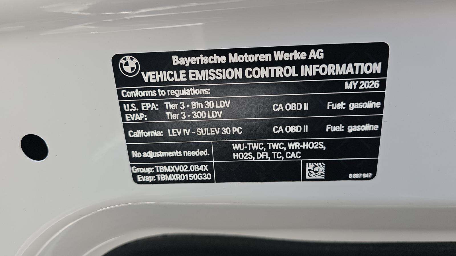2026 BMW Z4 sDrive30i RWD