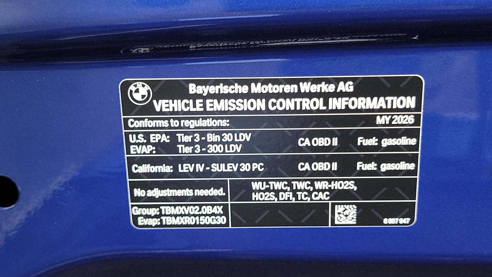 2026 BMW Z4 sDrive30i RWD