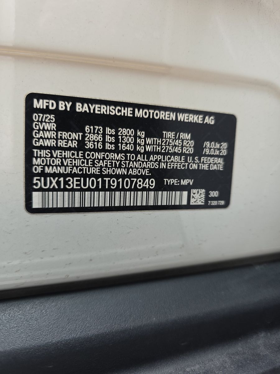 2026 BMW X5 sDrive40i RWD