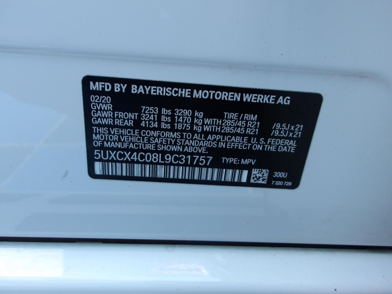 2020 BMW X7 xDrive50i AWD