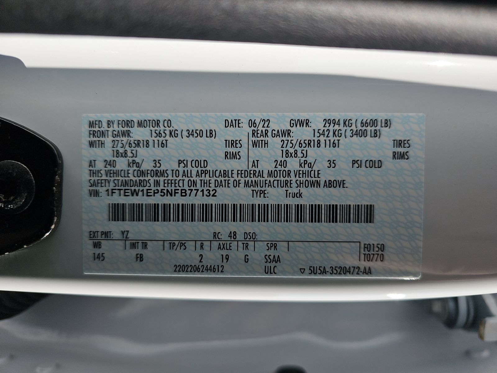 2022 Ford F-150 XLT AWD