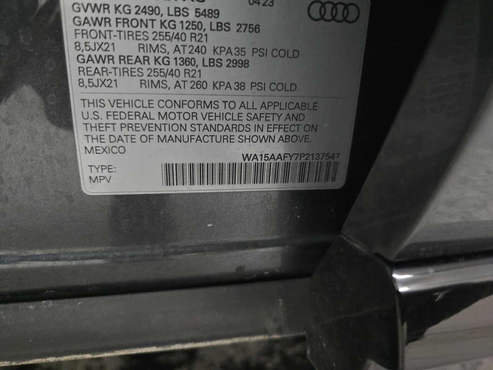 2023 Audi Q5 S line Premium Plus AWD