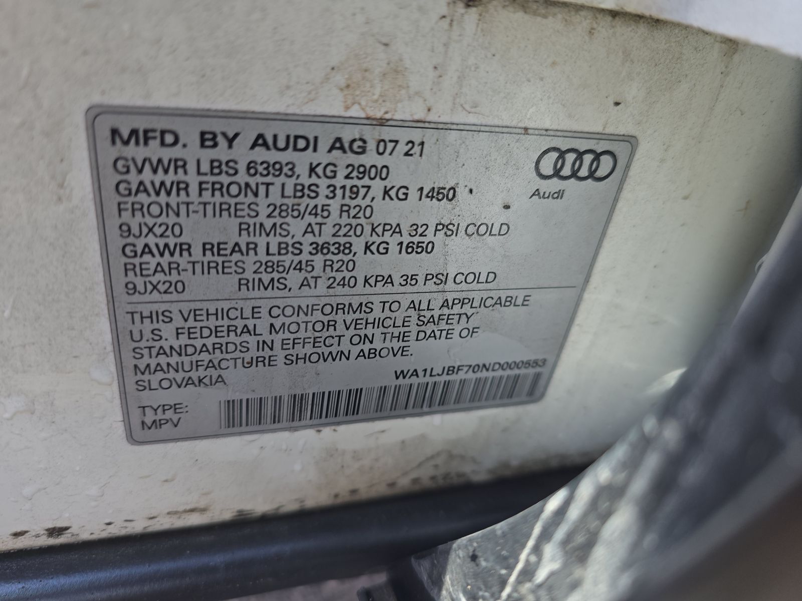 2022 Audi Q7 Premium Plus AWD