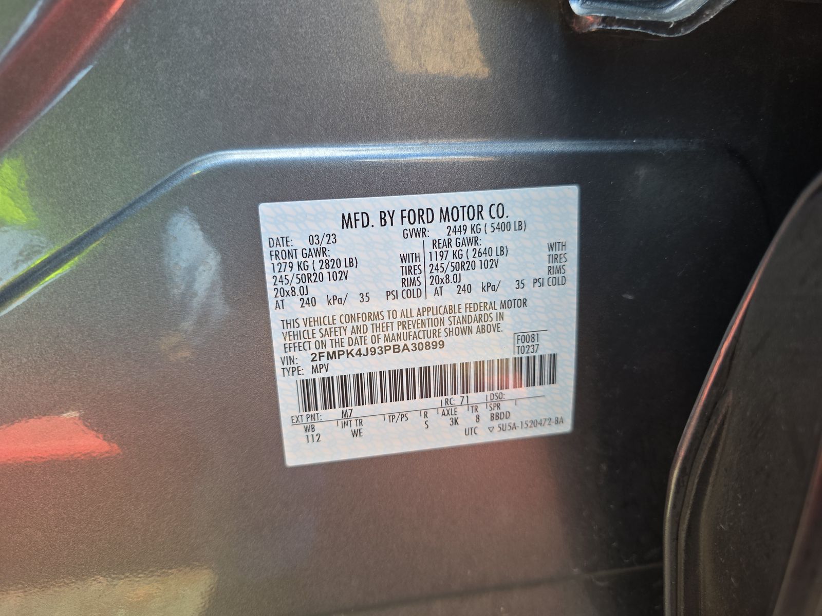 2023 Ford Edge ST-Line AWD