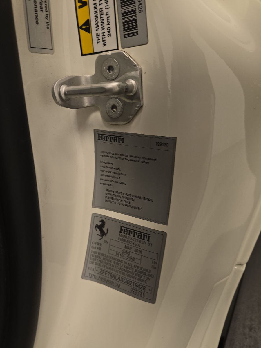 2016 Ferrari 488 GTB RWD